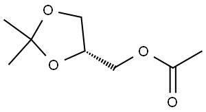 1,3-Dioxolane-4-methanol, 2,2-dimethyl-, 4-acetate, (4R)- Structure