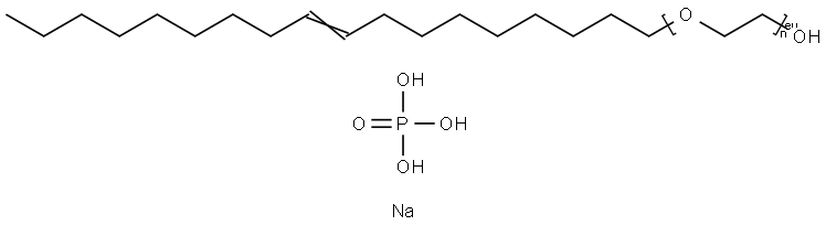 SODIUM OLETH-7 PHOSPHATE Structure