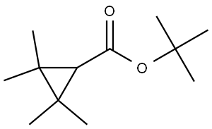 1,1-Dimethylethyl 2,2,3,3-tetramethylcyclopropanecarboxylate Structure