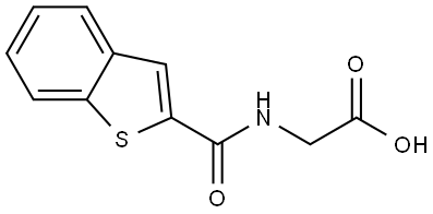 2-(Benzothiophene-2-carboxamido)acetic Acid Structure