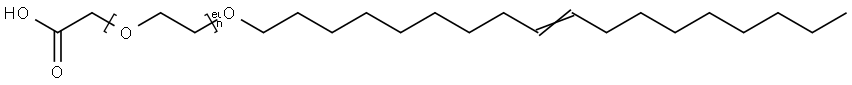 GLYCOLIC ACID ETHOXYLATE OLEYL ETHER Structure