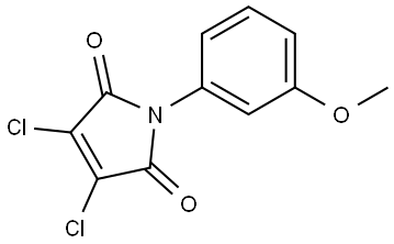 3,4-Dichloro-1-(3-methoxyphenyl)-1H-pyrrole-2,5-dione Structure