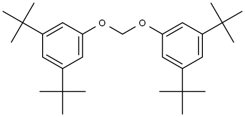 Benzene, 1,1'-[methylenebis(oxy)]bis[3,5-bis(1,1-dimethylethyl)- Structure