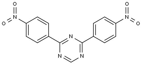 1,3,5-Triazine, 2,4-bis(4-nitrophenyl)- Structure