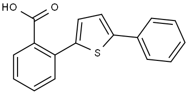 2-(5-Phenyl-2-thienyl)benzoic acid Structure