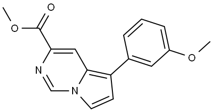 Methyl 5-(3-methoxyphenyl)pyrrolo[1,2-c]pyrimidine-3-carboxylate Structure