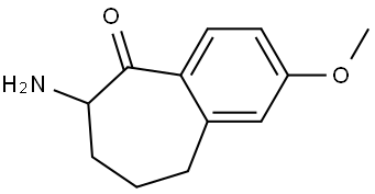 6-amino-6,7,8,9-tetrahydro-2-methoxybenzo[7]annulen-5-one Structure