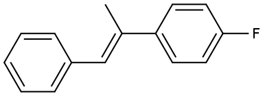 (E)-1-Fluoro-4-(1-phenylprop-1-en-2-yl)benzene Structure