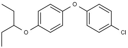 1-Chloro-4-[4-(1-ethylpropoxy)phenoxy]benzene Structure