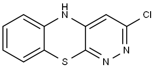 5H-Pyridazino[3,4-b][1,4]benzothiazine, 3-chloro- Structure