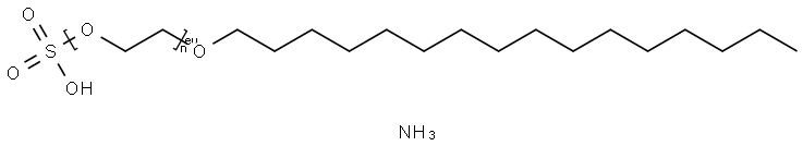 Poly(oxy-1,2-ethanediyl), .alpha.-sulfo-.omega.-(hexadecyloxy)-, ammonium salt Structure