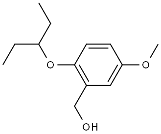 2-(1-Ethylpropoxy)-5-methoxybenzenemethanol Structure