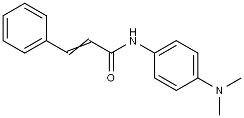 trans-N-(4-Dimethylaminophenyl)-3-phenylpropenamide Structure