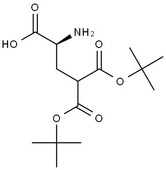 1,1,3-Propanetricarboxylic acid, 3-amino-, 1,1-bis(1,1-dimethylethyl) ester, (3S)- Structure