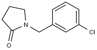 1-(3-chlorobenzyl)pyrrolidin-2-one Structure