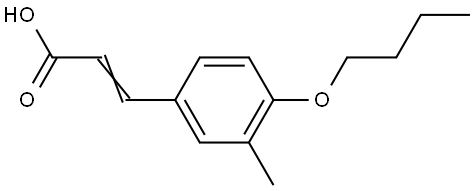 3-(4-Butoxy-3-methylphenyl)-2-propenoic acid Structure