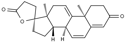 Pregna-4,6,9(11)-triene-21-carboxylic acid, 17-hydroxy-3-oxo-, γ-lactone Structure