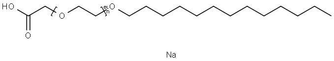 SODIUM TRIDECETH-12 CARBOXYLATE Structure