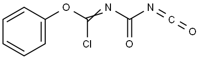 Carbonochloridimidic acid, (isocyanatocarbonyl)-, phenyl ester (9CI) 구조식 이미지