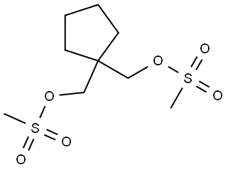 1,1-Cyclopentanedimethanol, 1,1-dimethanesulfonate Structure