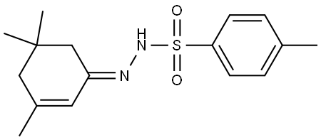 4-methyl-N'-(3,5,5-trimethylcyclohex-2-en-1-ylidene)benzenesulfonohydrazide Structure