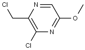 3-chloro-2-(chloromethyl)-5-methoxypyrazine Structure