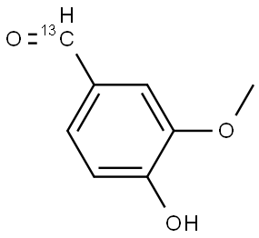 Vanillin-alpha-13C Structure