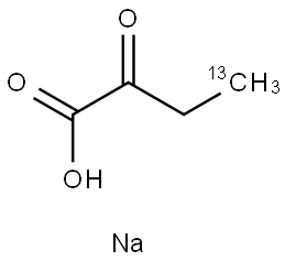 "α-KETOBUTYRIC ACID, SODIUM SALT METHYL-13C" Structure