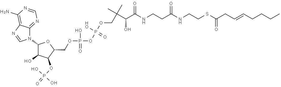 Coenzyme A, S-(3E)-3-octenoate Structure