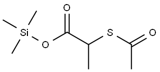 trimethylsilyl 2-(acetylthio)propanoate Structure