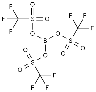 Methanesulfonic acid, 1,1,1-trifluoro-, 1,1',1''-trianhydride with boric acid (H3BO3) Structure