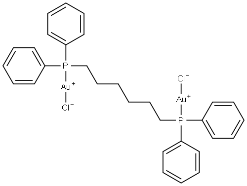 Chlorogold,1,8-Bis(diphenylphosphino)octane Structure