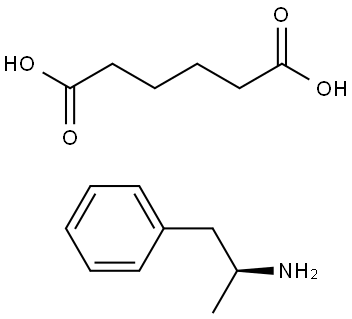 D-Amphetamine adipate Structure