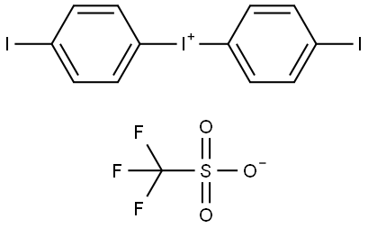 Bis(4-iodophenyl)iodonium Trifluoromethanesulfonate Structure