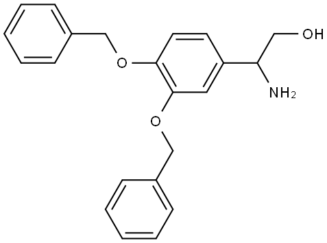 2-AMINO-2-[3,4-BIS(BENZYLOXY)PHENYL]ETHAN-1-OL Structure