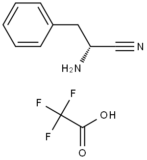 (R)-2-Amino-3-phenylpropanenitrile trifluoroacetic acid salt Structure