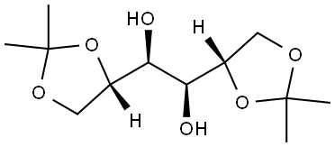 L-Iditol, 1,2:5,6-bis-O-(1-methylethylidene)- Structure