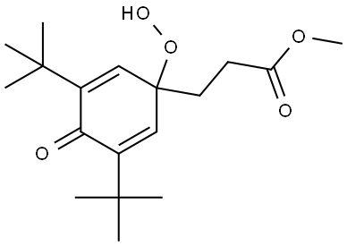 2,5-Cyclohexadiene-1-propanoic acid, 3,5-bis(1,1-dimethylethyl)-1-hydroperoxy-4-oxo-, methyl ester