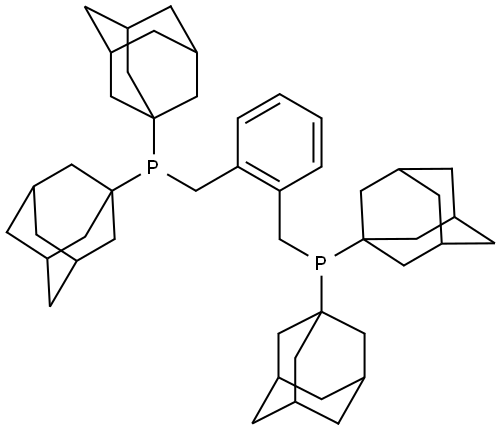 Phosphine, 1,1'-[1,2-phenylenebis(methylene)]bis[1,1-bis(tricyclo[3.3.1.13,7]dec-1-yl)- Structure