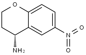 (4R)-6-nitro-3,4-dihydro-2H-1-benzopyran-4-amine Structure