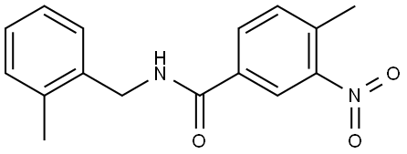 4-methyl-N-(2-methylbenzyl)-3-nitrobenzamide Structure