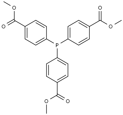 Benzoic acid, 4,4',4''-phosphinidynetris-, 1,1',1''-trimethyl ester Structure