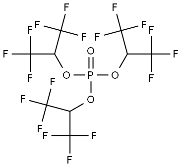 Tris(1,1,1,3,3,3-hexafluoroisopropyl) phosphate Structure