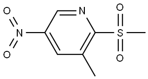 3-methyl-2-(methylsulfonyl)-5-nitropyridine Structure