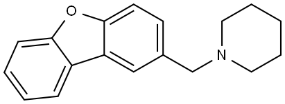 1-(2-Dibenzofuranylmethyl)piperidine Structure