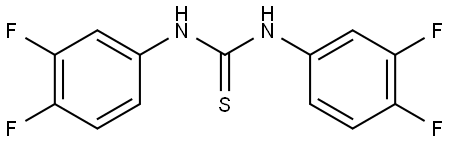 1,3-bis(3,4-difluorophenyl)thiourea Structure