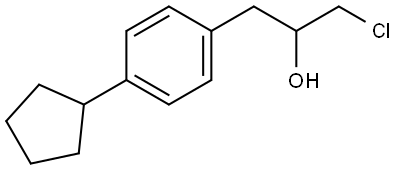 α-(Chloromethyl)-4-cyclopentylbenzeneethanol Structure