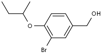 3-Bromo-4-(1-methylpropoxy)benzenemethanol Structure