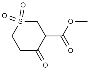 methyl 4-oxotetrahydro-2H-thiopyran-3-carboxylate 1,1-dioxide Structure