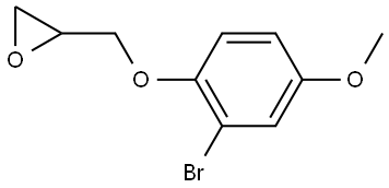 2-((2-bromo-4-methoxyphenoxy)methyl)oxirane Structure